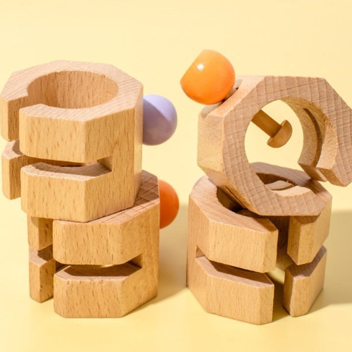 Wooden Creative Game with Cards Open Ended Play Toys Specialty Toys