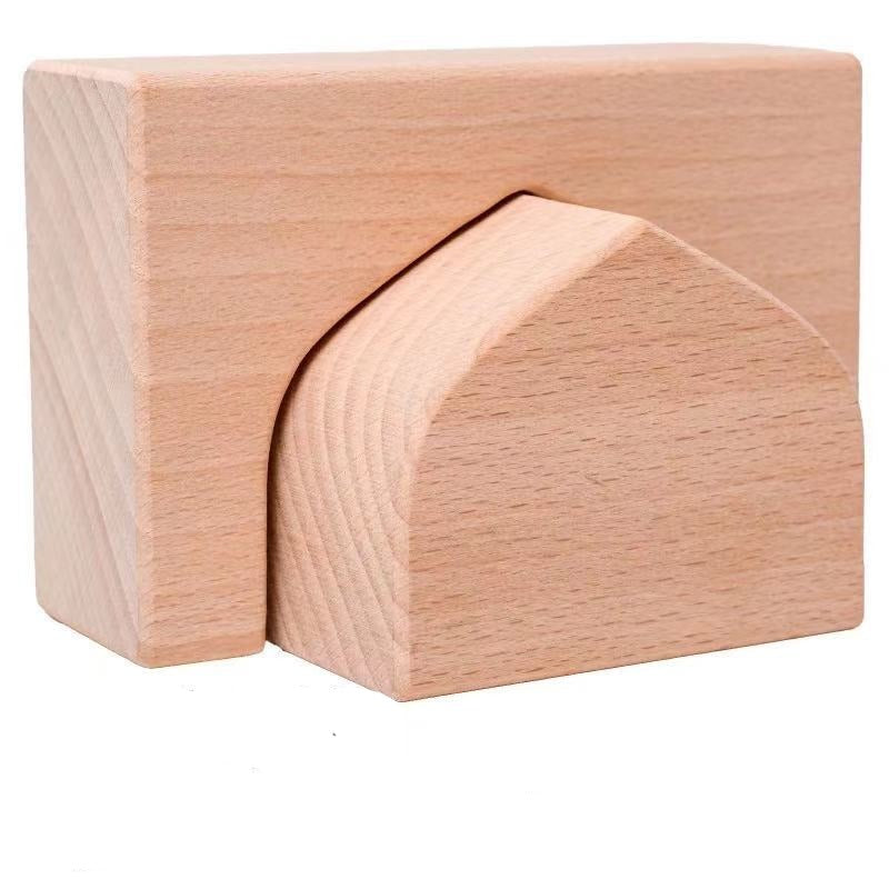 Large Wooden Block Building Set - Natural Arches Open ended wooden toy ...