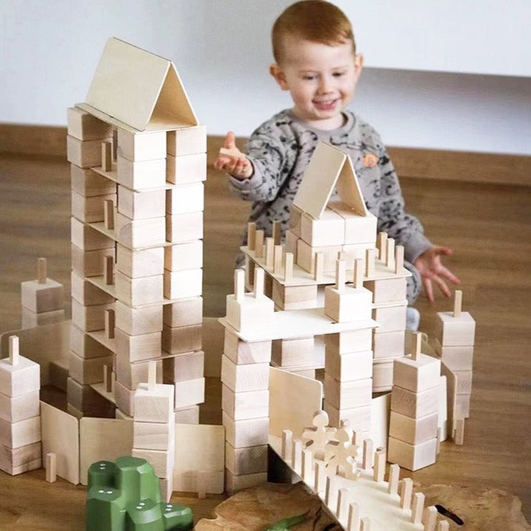 Wooden Nature Create Building blocks Open Ended Wooden Toys