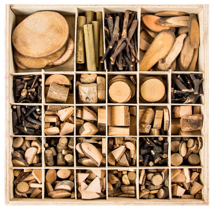 Nature Creative Wood with Wooden Tray - Open ended play toys ...