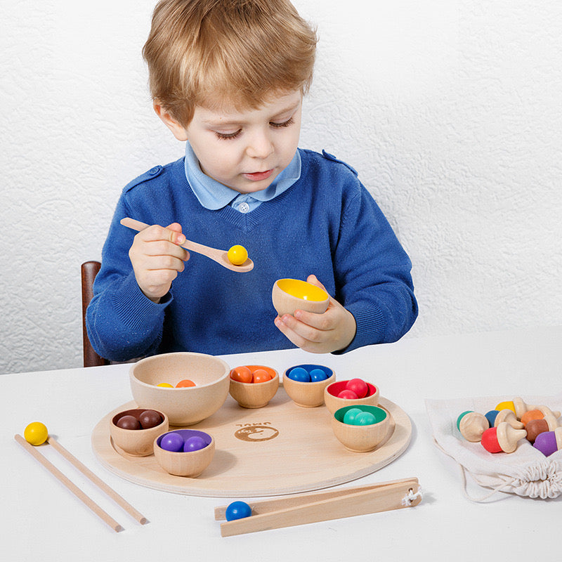 Wooden Color Sorting Game- The Best Fine Motor Toys – Specialty Toys ...