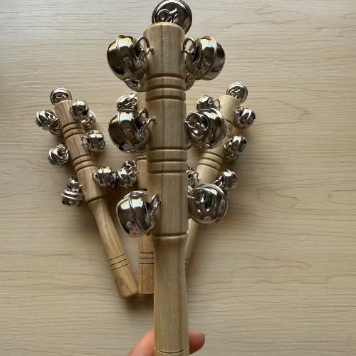 Natural Wooden Bell Stick Set of 4 – Specialty Toys Australia
