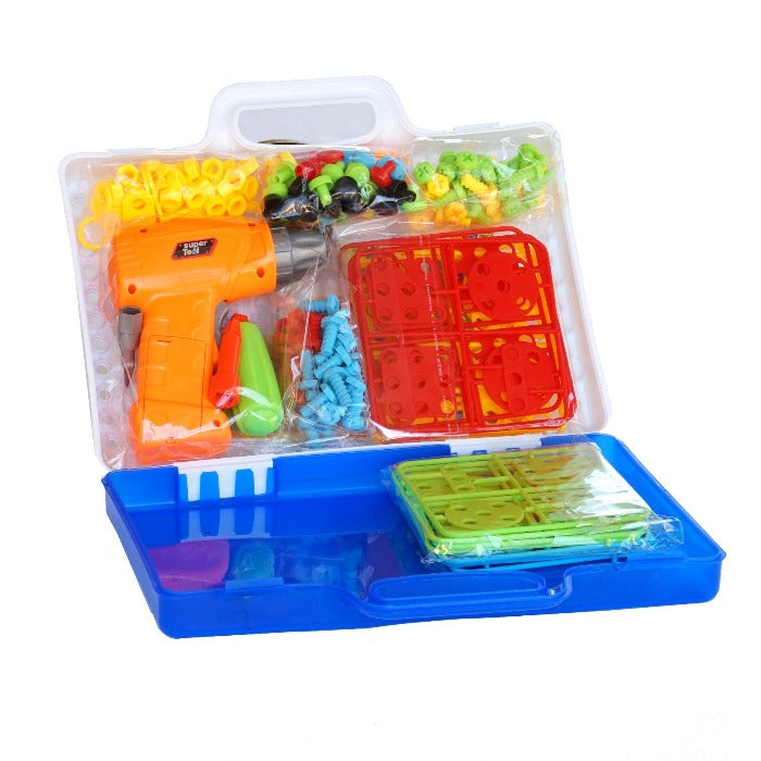 237PCS Creative Mosaic Electronic Kit with Electronic Drill STEM Toys ...