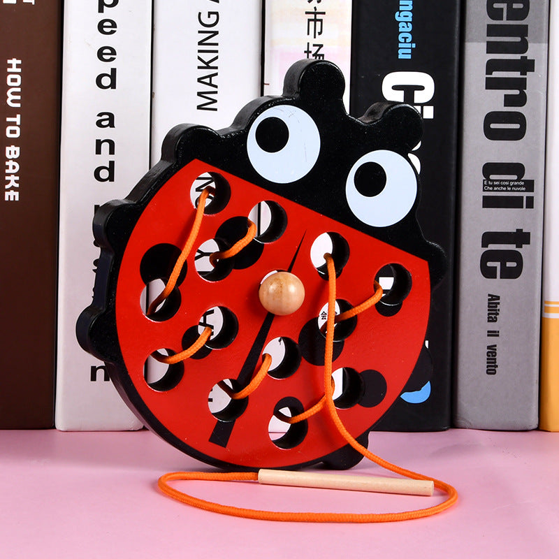 Wooden Animal Threading Rope Game - Fine Motor Skills Toys – Specialty ...