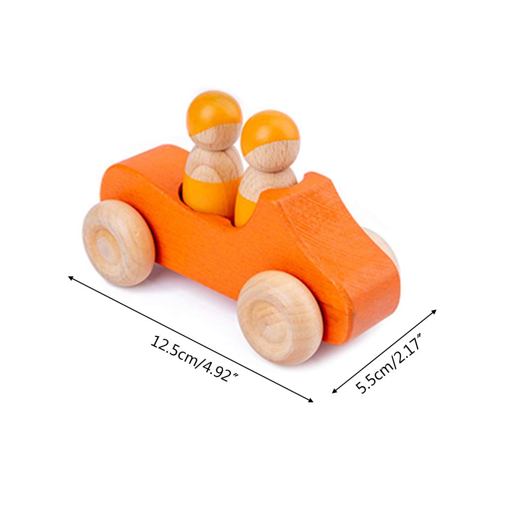 10 Piece Wooden Rainbow Car Set -Open ended wooden toys – Specialty ...